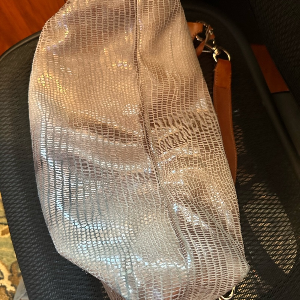 Dooney & Bourke Textured Brown and Tan Hobo Bag - Picture 7 of 9